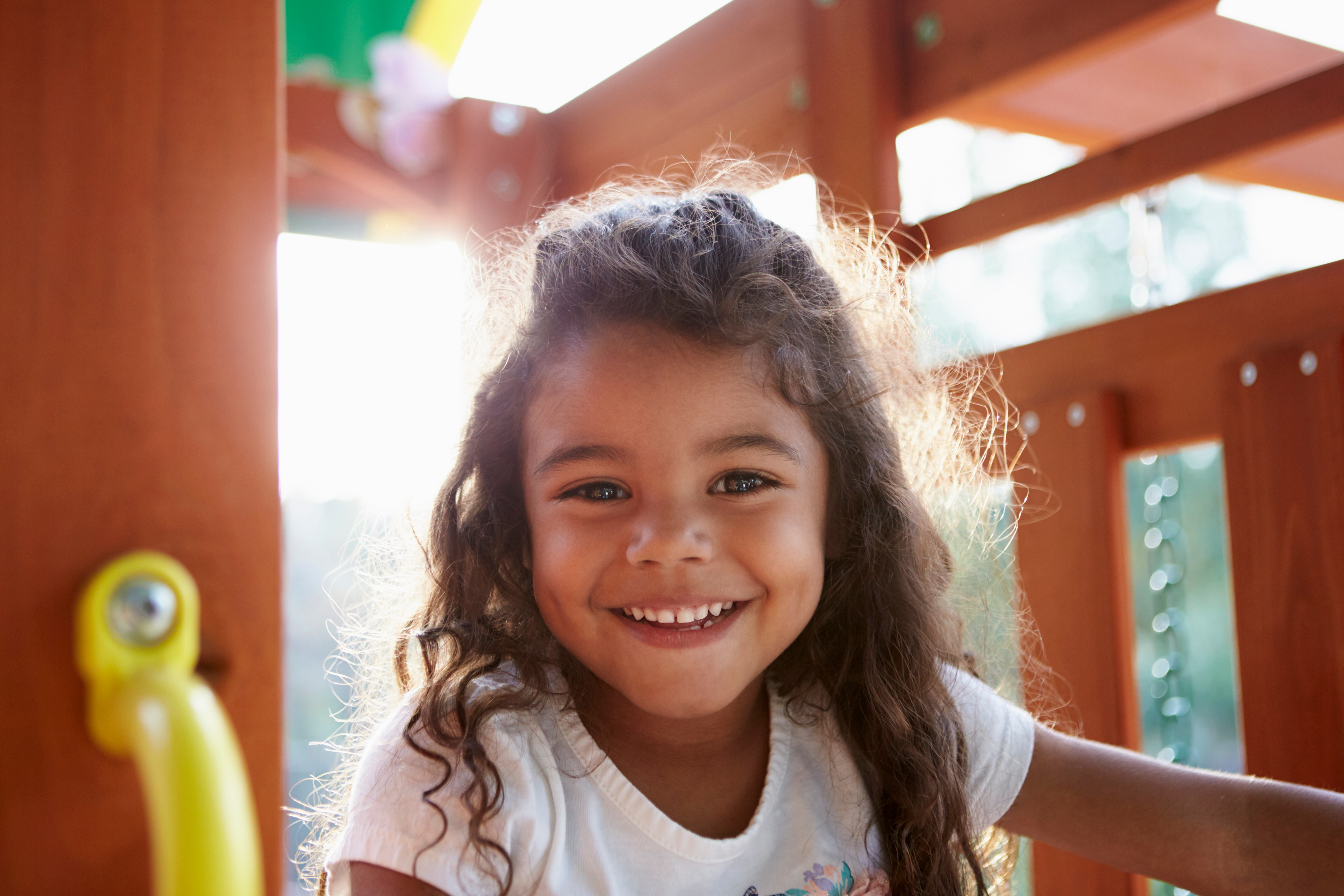 Little girl smiling