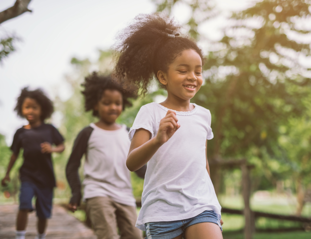 Kids playing outside