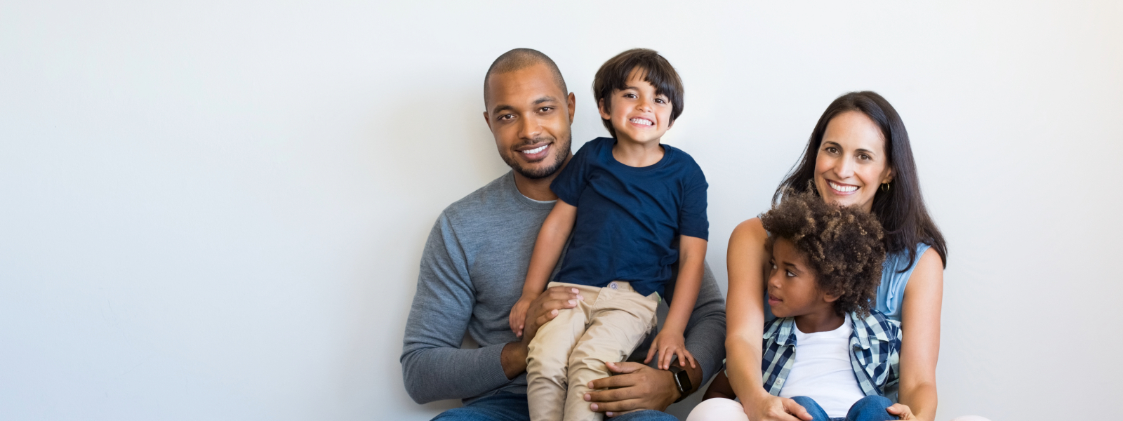 Family together inside